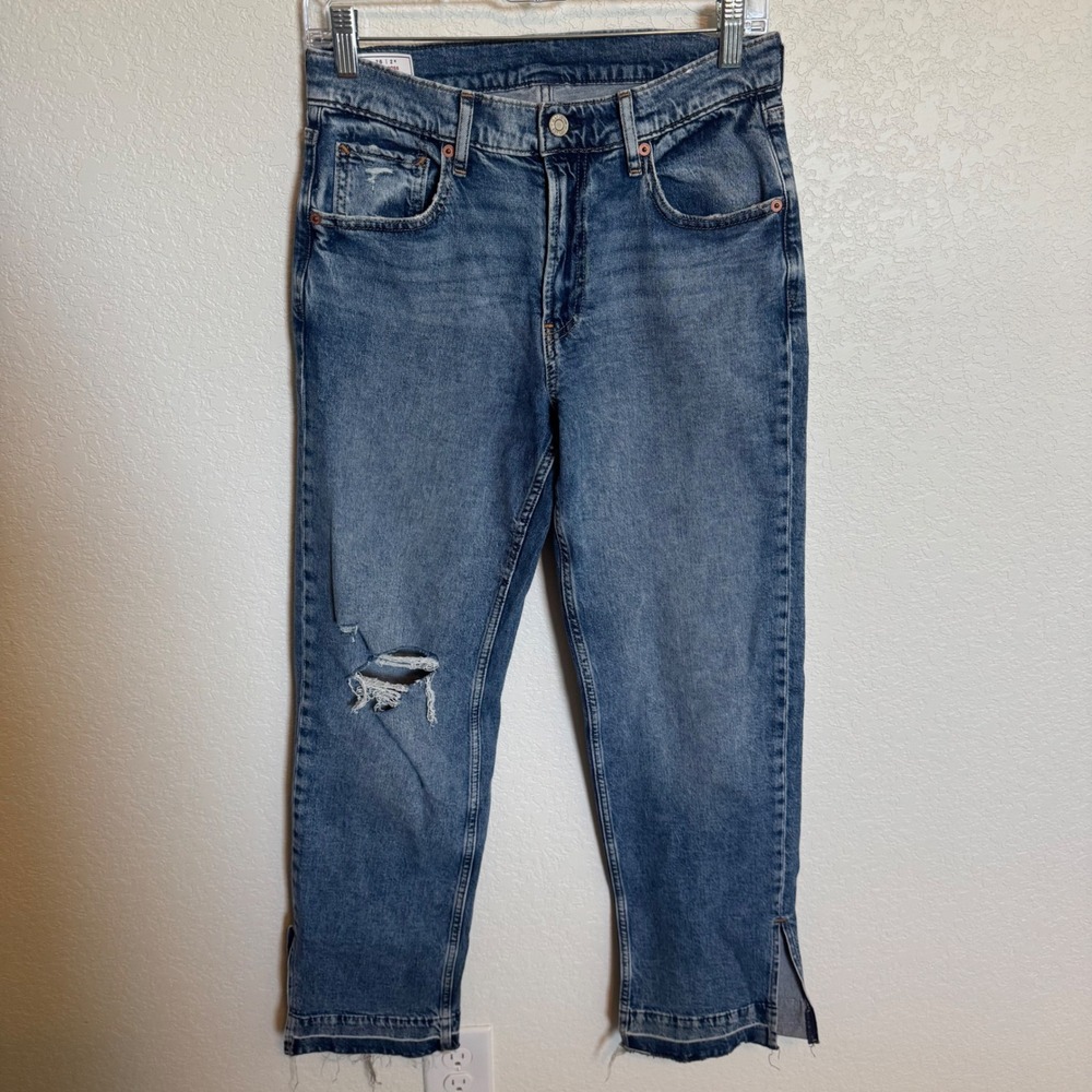 90s Loose Distressed Streetwear Gap Jeans Size 26 / 2 Blue